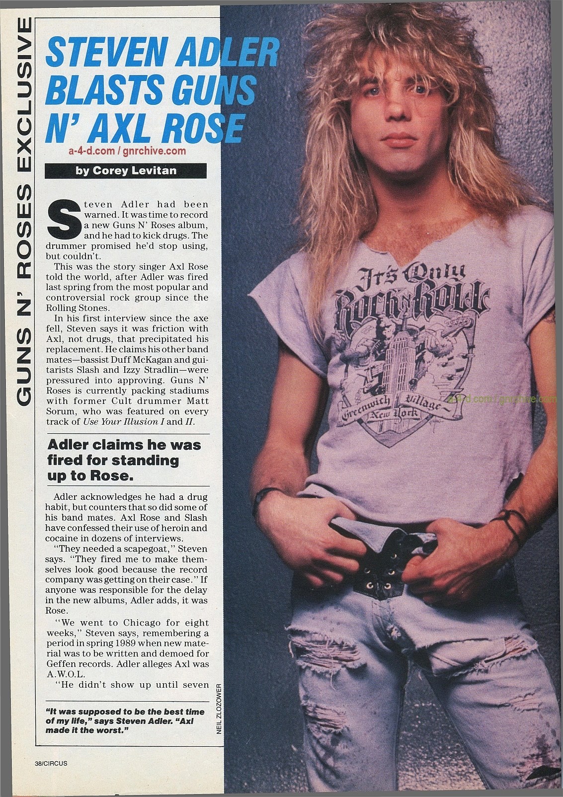 1991.10.31 - Circus - Axl Rose mocked/Fightin’ words from Vince Neil 1991-112