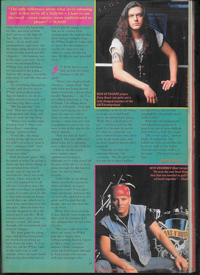 1991.07.27 - Kerrang - "We're Still F@*ked Up!" (Slash, Duff) 1991_013