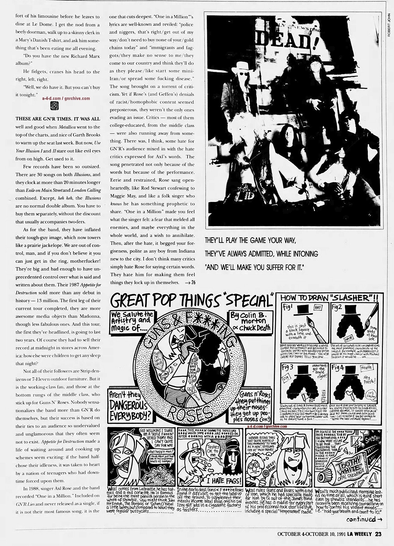 1991.10.04 - L.A. Weekly - Guns N' Roses: Up From Nowhere 1991_114