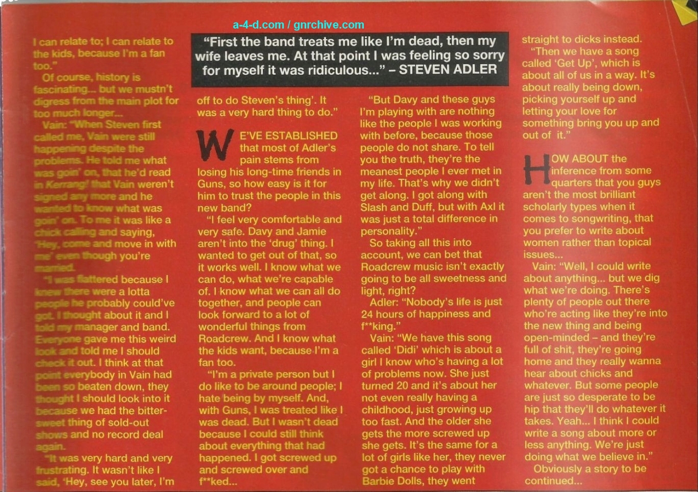 1991.11.09 - Kerrang! - We Are The Roadcrew! (Steven) 1991_135