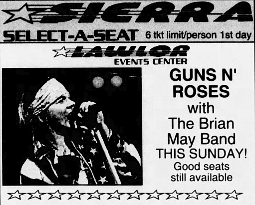 1993.04.04 - Lawler Events Center, Reno, USA 1993_061