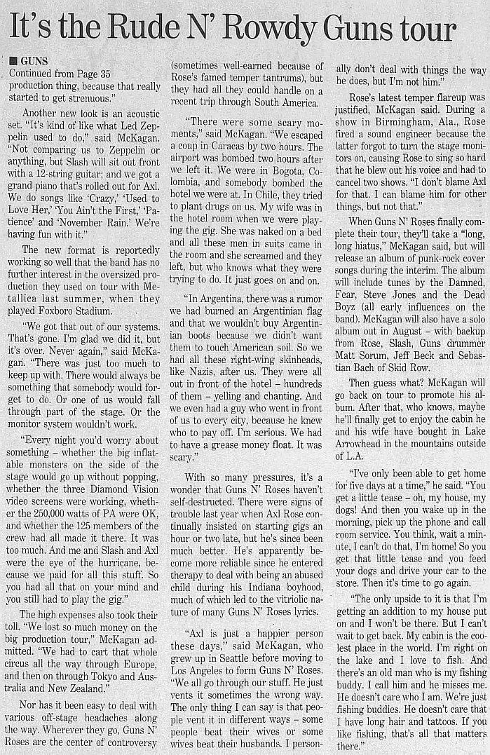1993.03.12 - The Boston Globe - The Rude N' Rowdy Guns Tour (Duff) 1993_084