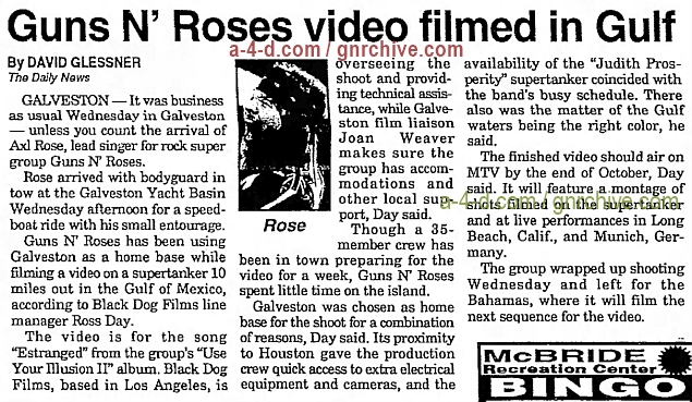 1993.09.02 - The Galveston Daily News - Guns N’ Roses video filmed in Gulf 1993_140