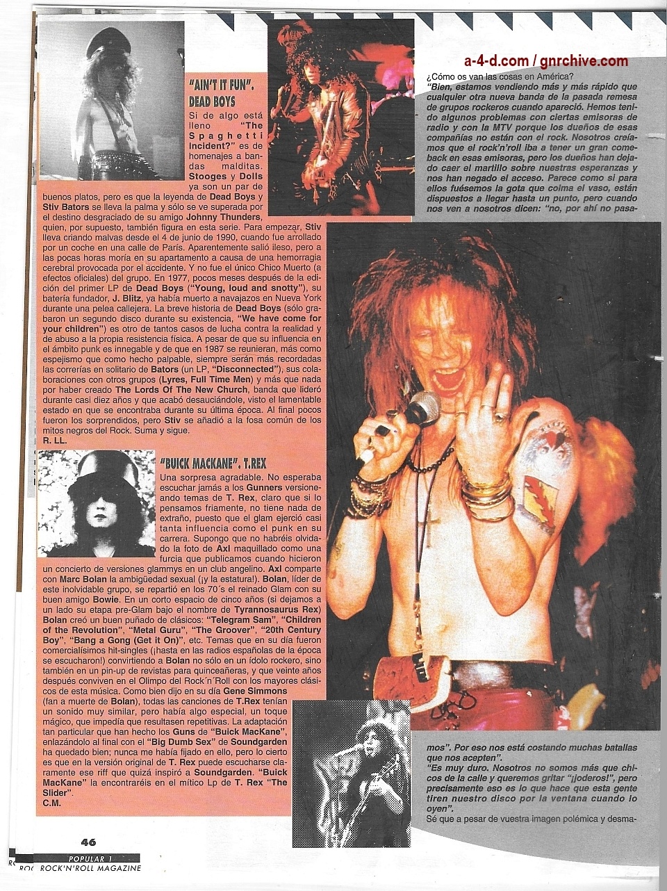 1994.01.DD - Popular 1 - Guns N' Roses Pay Tribute To Their Heroes (Duff) 1993_162