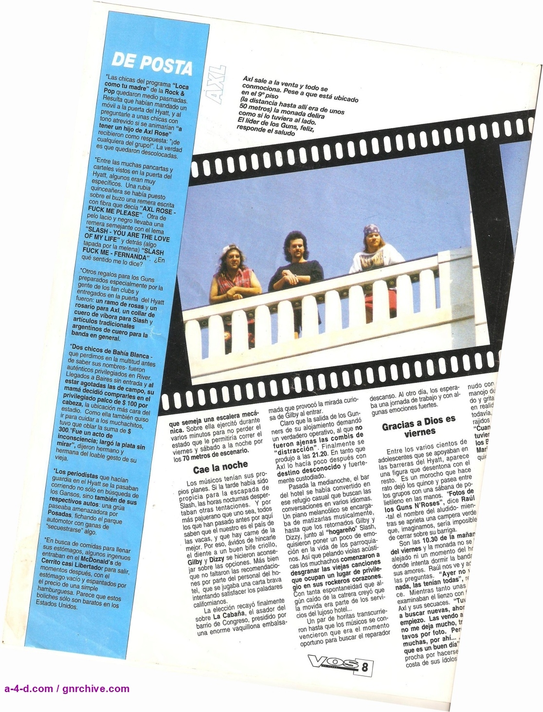 1993.07.21 - Vos En Todas Magazine - Guns N' Roses In Argentina 1993_m17
