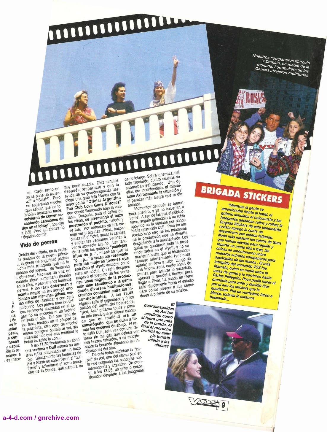 1993.07.21 - Vos En Todas Magazine - Guns N' Roses In Argentina 1993_m18
