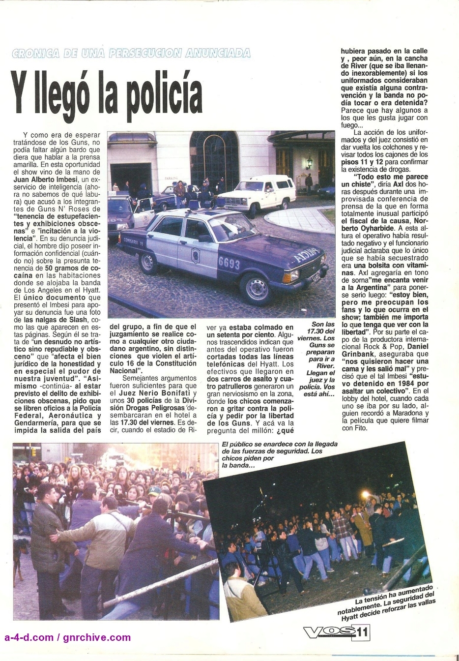 1993.07.21 - Vos En Todas Magazine - Guns N' Roses In Argentina 1993_m20