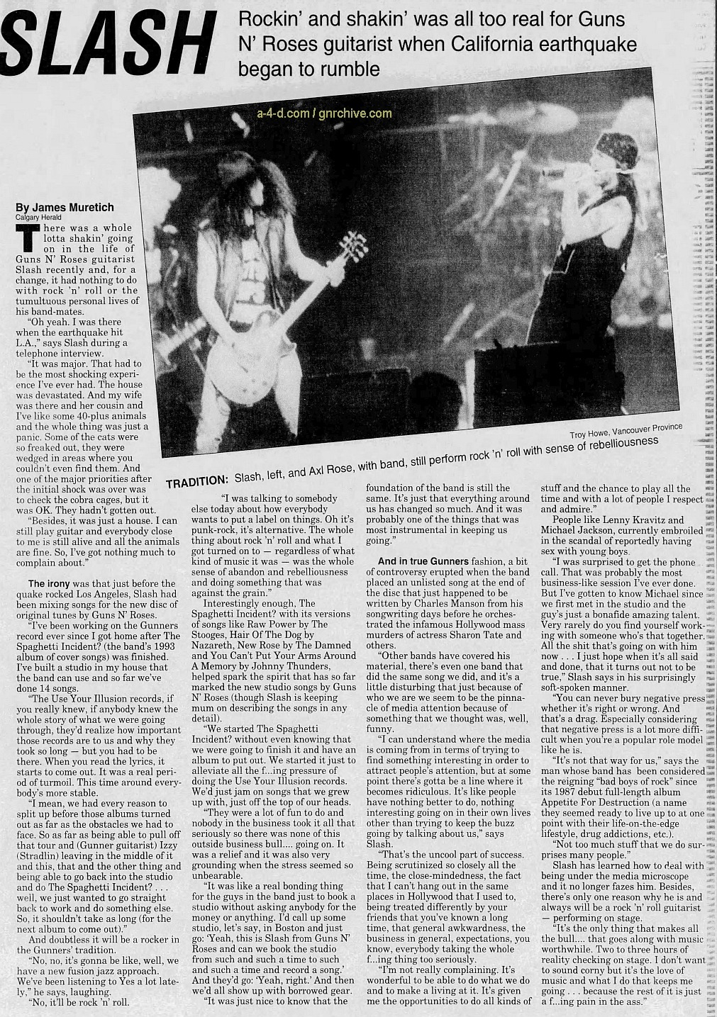 1994.01.29 - The Calgary Herald - Interview with Slash 1994_034