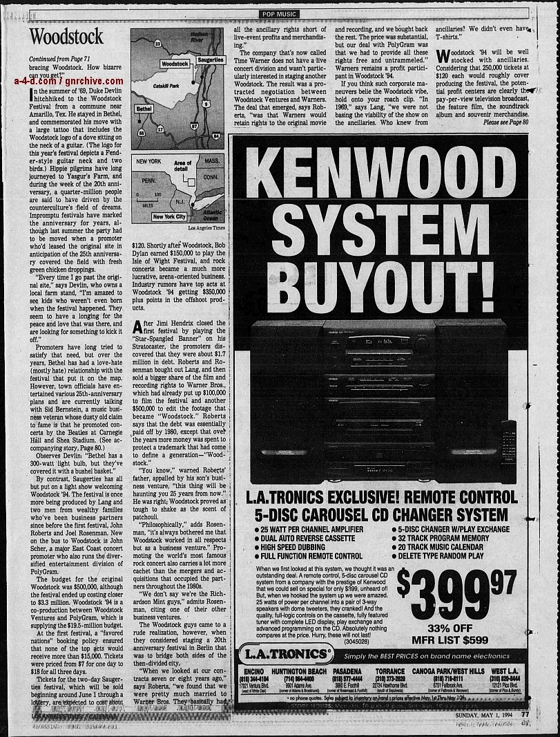 1994.04.21 - AP/Press and Sun Bulletin - Woodstock II acts revealed 1994_047