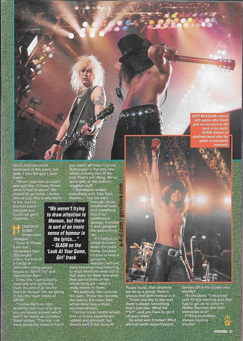 1994.01.15 - Kerrang! - All Guns Blazing! (Slash) 1994_069