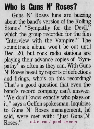 1994.11.23 - Detroit Free Press - Who Is Guns N' Roses? 1994_123