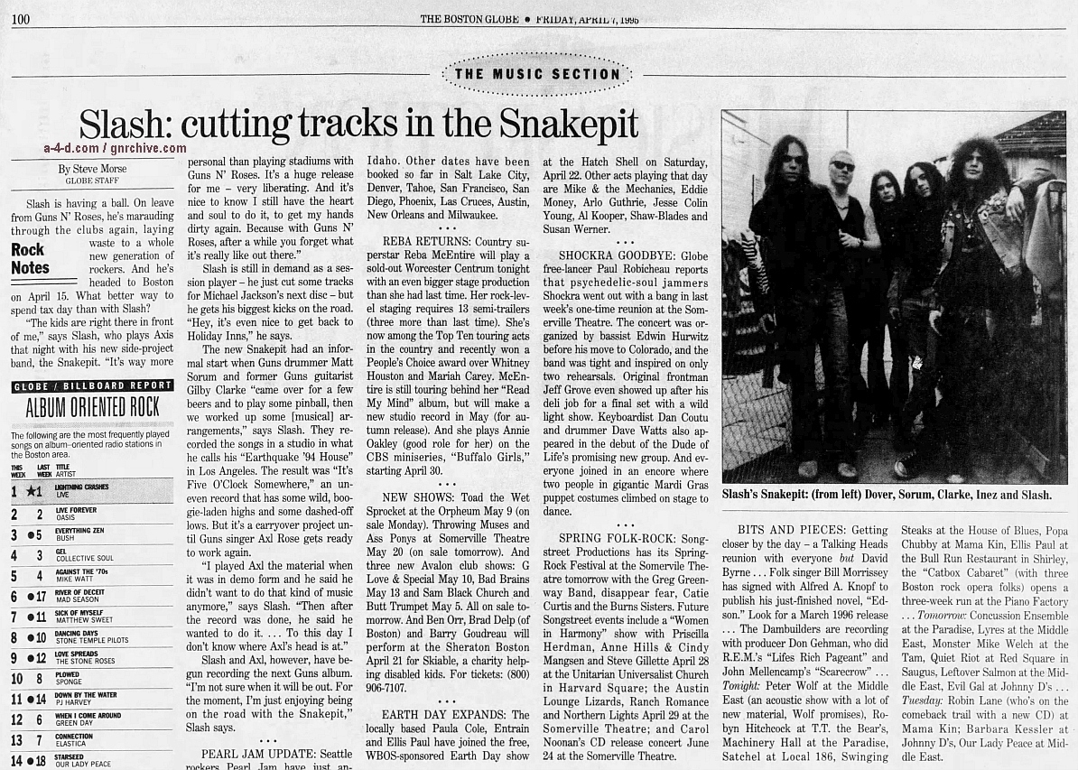 1995.04.07 - The Boston Globe - Slash: Cutting Tracks In The Snakepit 1995_024