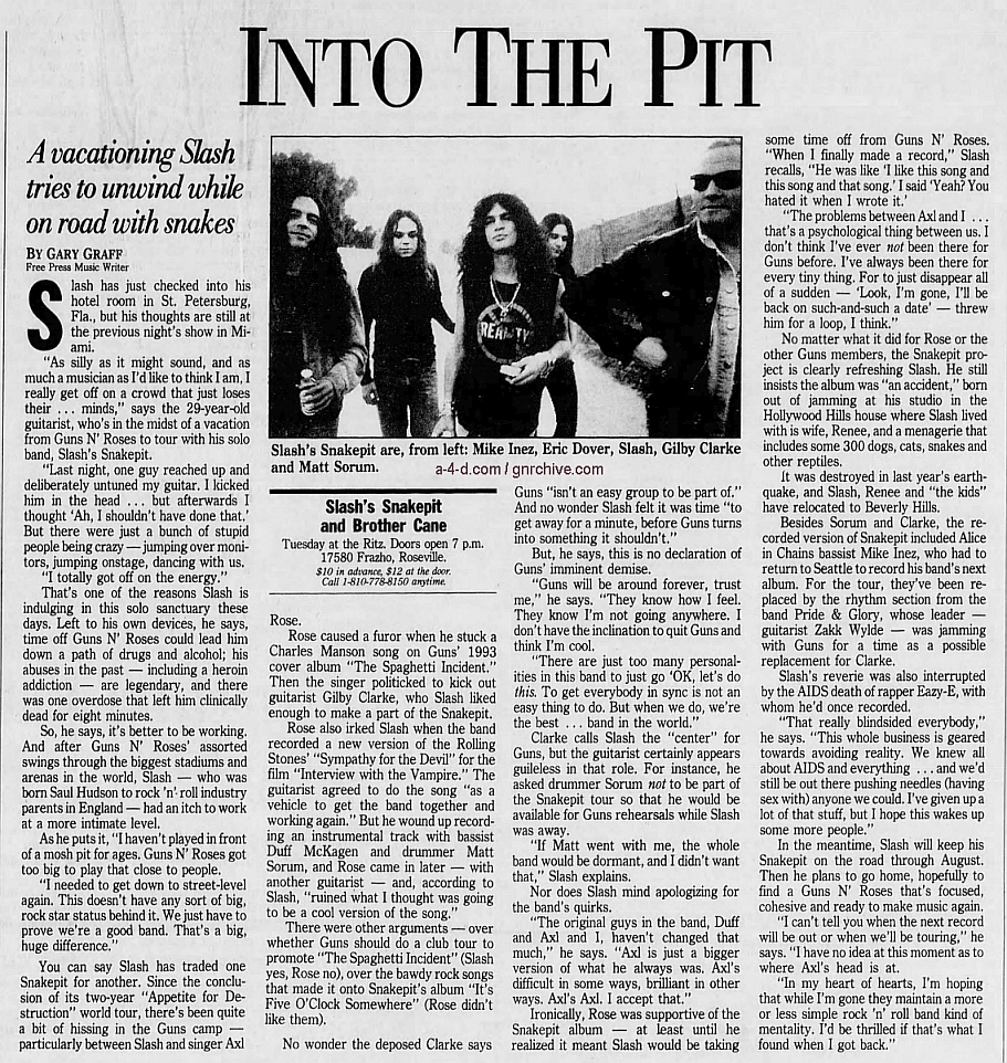 1995.04.24 - Detroit Free Press - Into The Pit (Slash) 1995_028