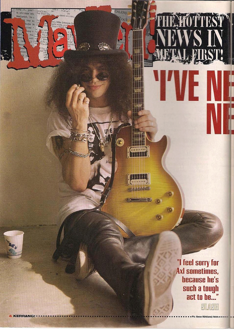 1995.01.14 - Kerrang - "I Never Liked Our New Guitarist!" (Slash) 1995_038