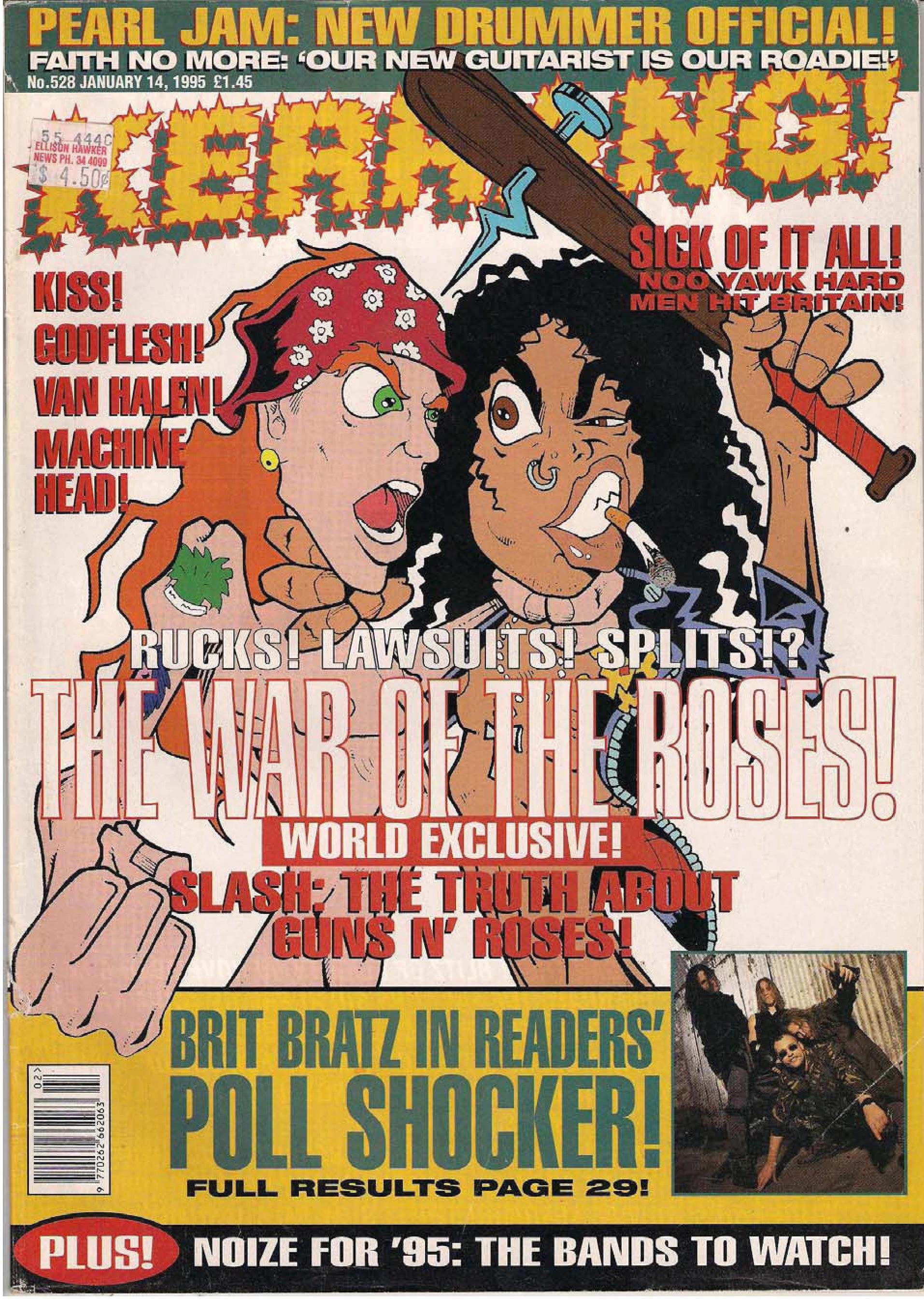 1995.01.14 - Kerrang - "I Never Liked Our New Guitarist!" (Slash) 1995_040