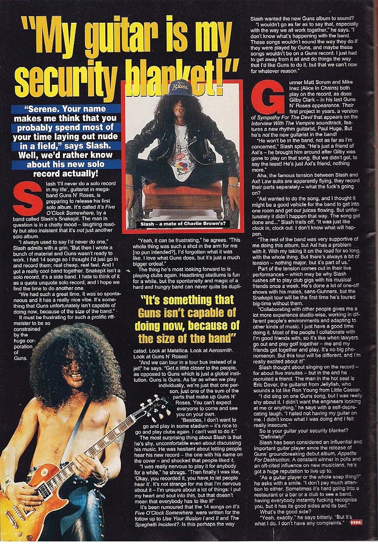 1995.02.DD - Hot Metal - "My Guitar Is My Security Blanket!" (Slash) 1995_057