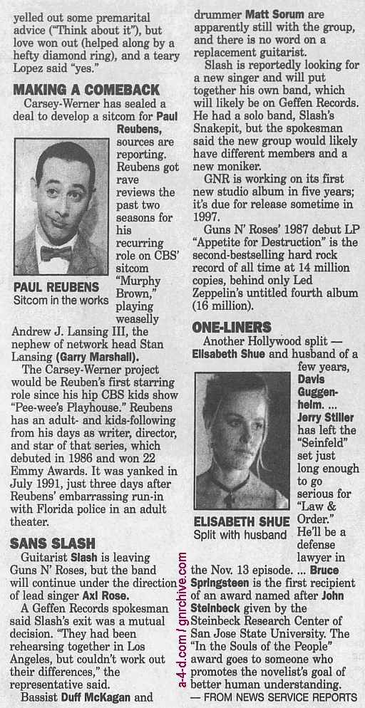 1996.11.02 - The Hollywood Reporter/The Record - Sans Slash 1996_117