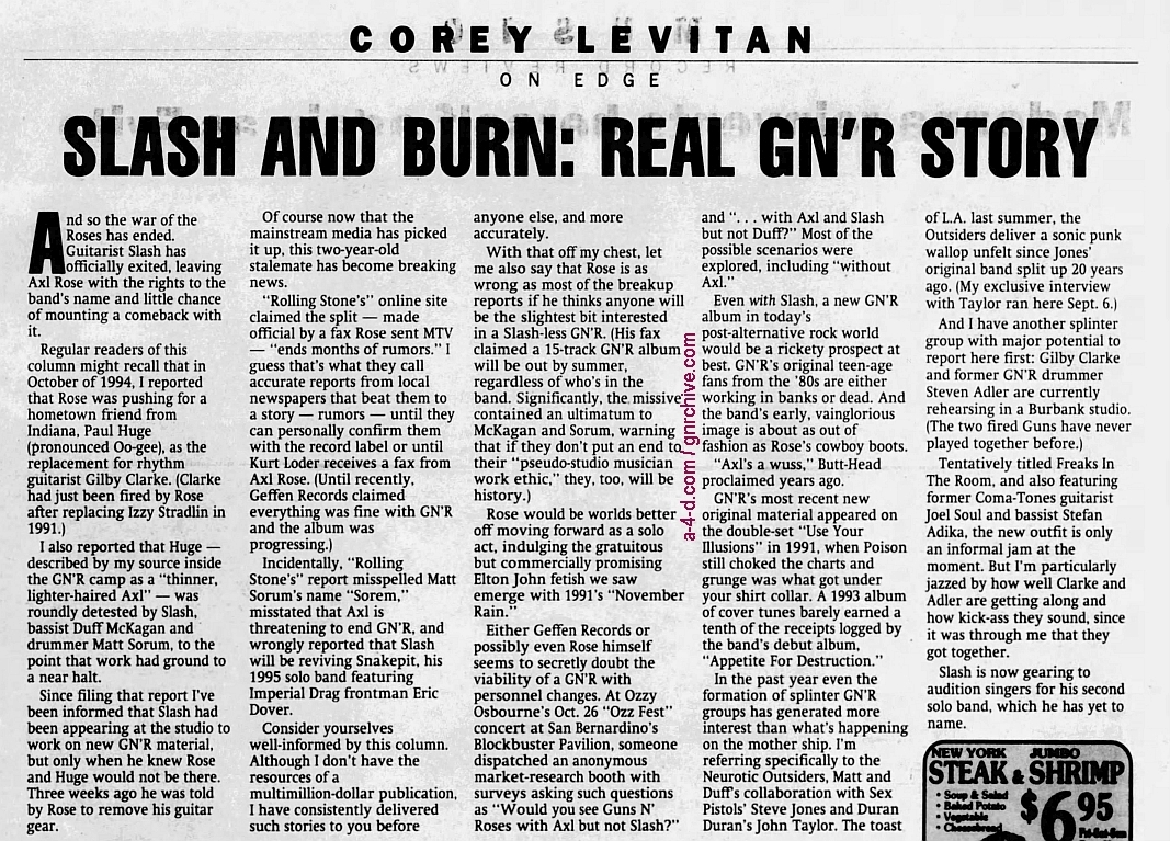 1996.11.15 - News Pilot - Slash and Burn: Real GN'R Story 1996_122