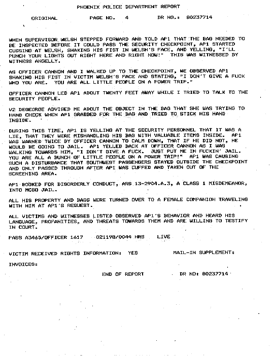 1998.02.10 - Phoenix Police Report on Axl's arrest 1998_013