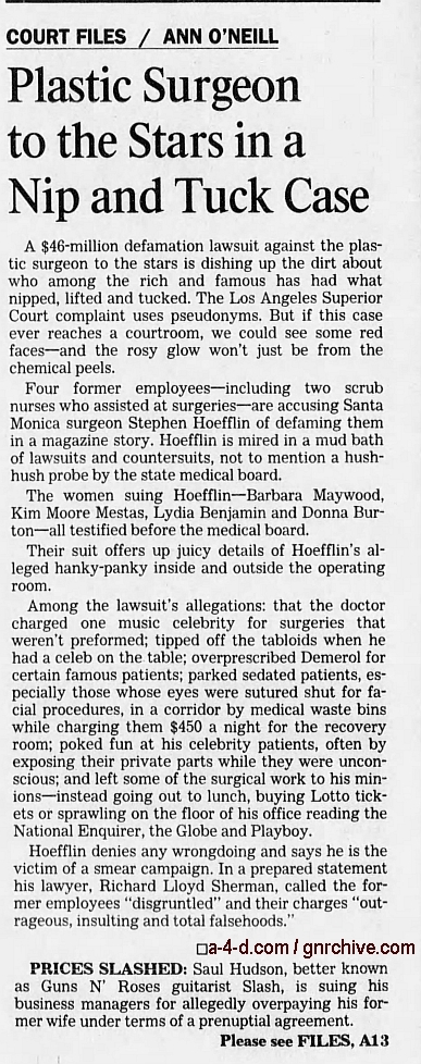 1998.11.15 - Los Angeles Times - Slash And Burn 1998_113