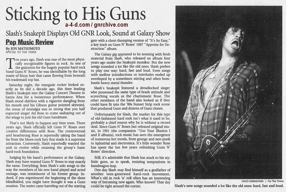 1999.02.15 - Los Angeles Times - Sticking to His Guns (Slash) 1999_024