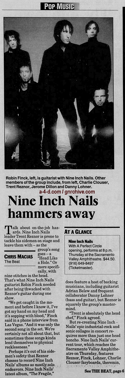 2000.06.11 - The Sacramento Bee - Nine Inch Nails Hammers Away (Robin) 2000_014