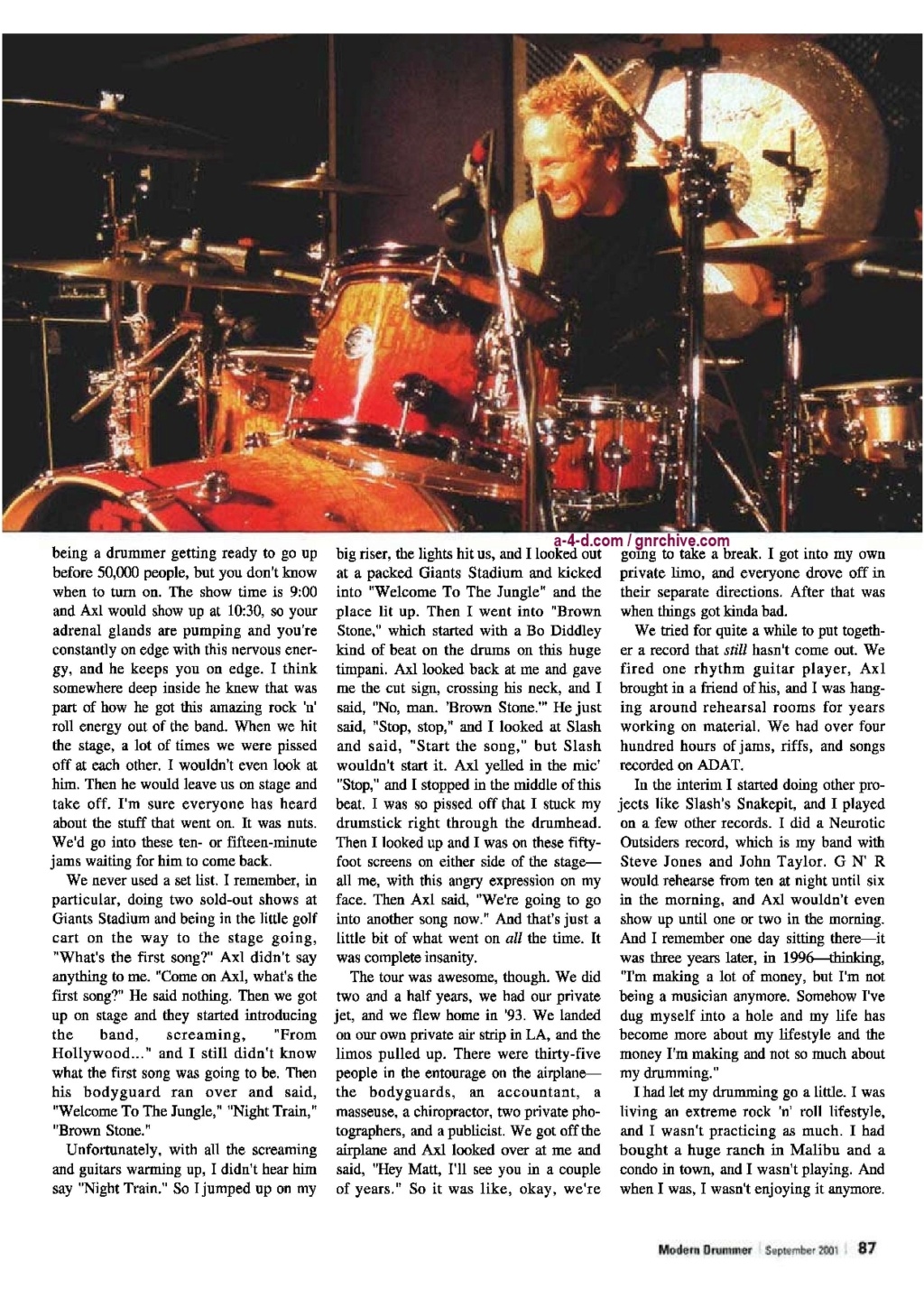 2001.09.DD - Modern Drummer - Matt Sorum: Surviving Super Stardom 2001_019