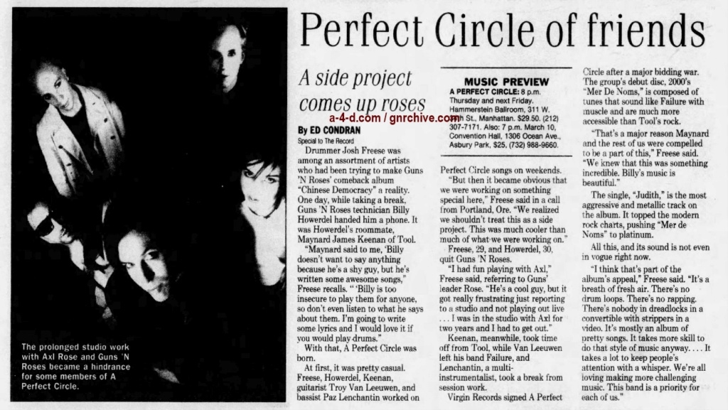 2001.02.23 - The Record - Perfect Circle of Friends (Josh) 2001_029