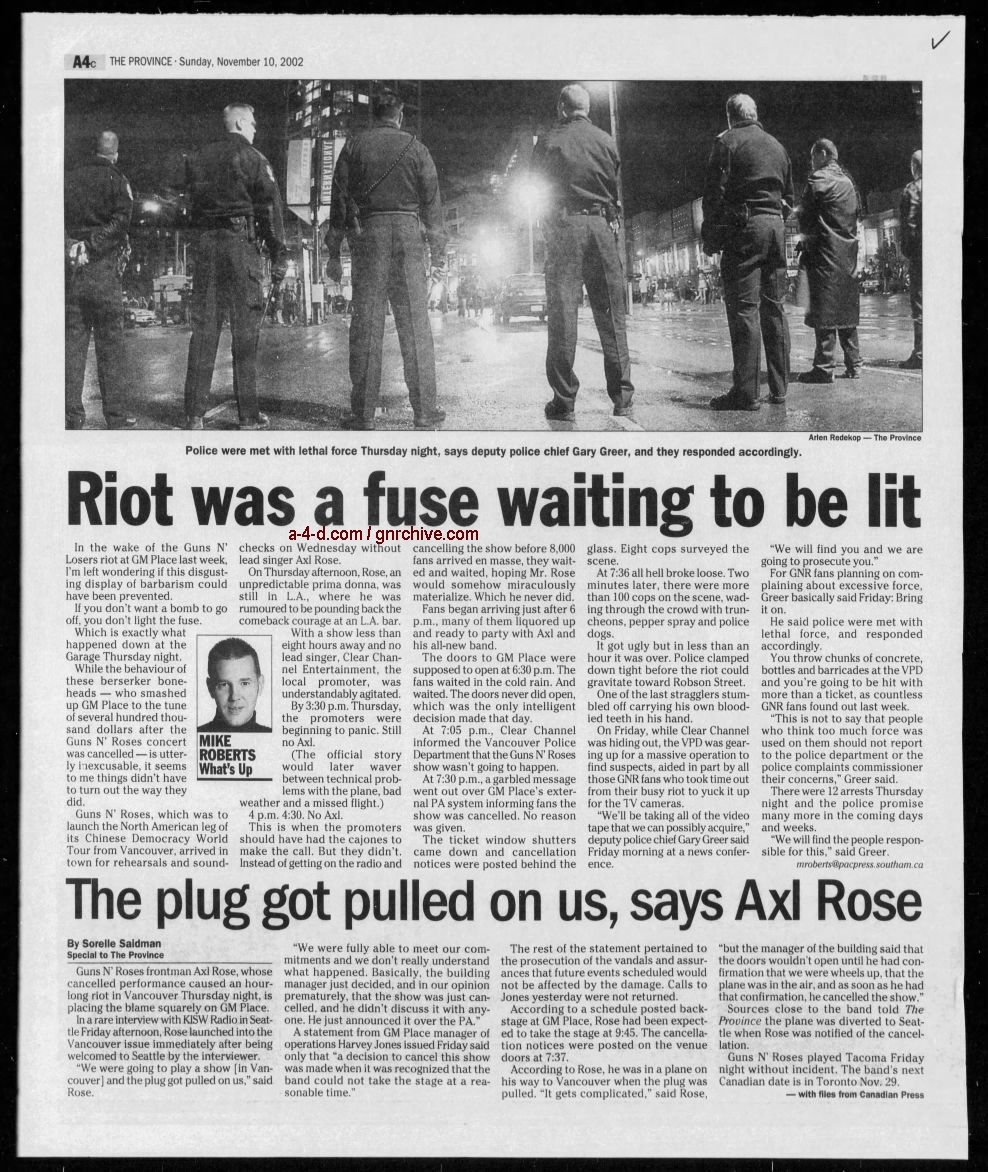 2002.11.08-15 - The Province - Various articles about the riot in Vancouver 2002_120