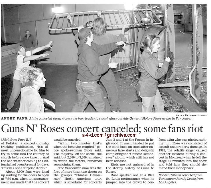 2002.11.09 - Los Angeles Times - Fans Riot at Canceled Guns N' Roses  Show 2002_126