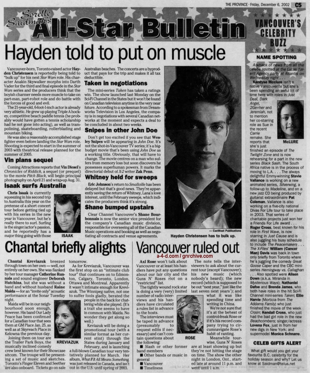 2002.12.06 - The Province - Vancouver Ruled Out 2002_176