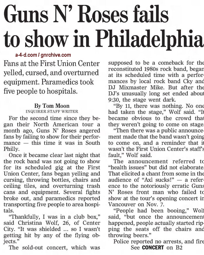 2002.12.07/08 - The Philadelphia Inquirer - Reports on the no-show in Philadelphia 2002_181