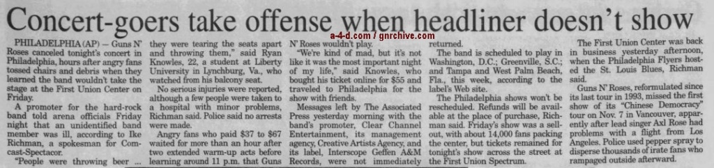 2002.12.08 - Associated Press - Concert-goers Take Offense When Headliner Doesn't Show 2002_182