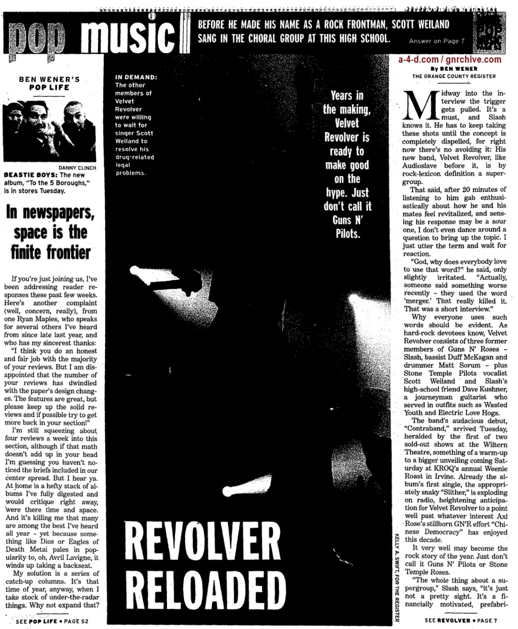 2004.06.11 - Orange County Register - Revolver Reloaded (Slash) 2004_033