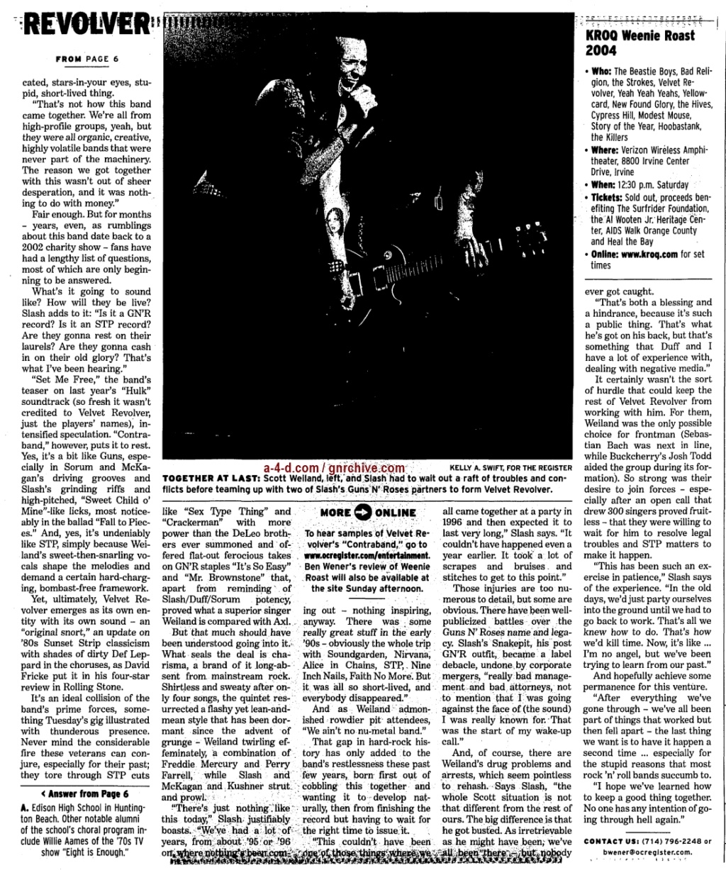 2004.06.11 - Orange County Register - Revolver Reloaded (Slash) 2004_034