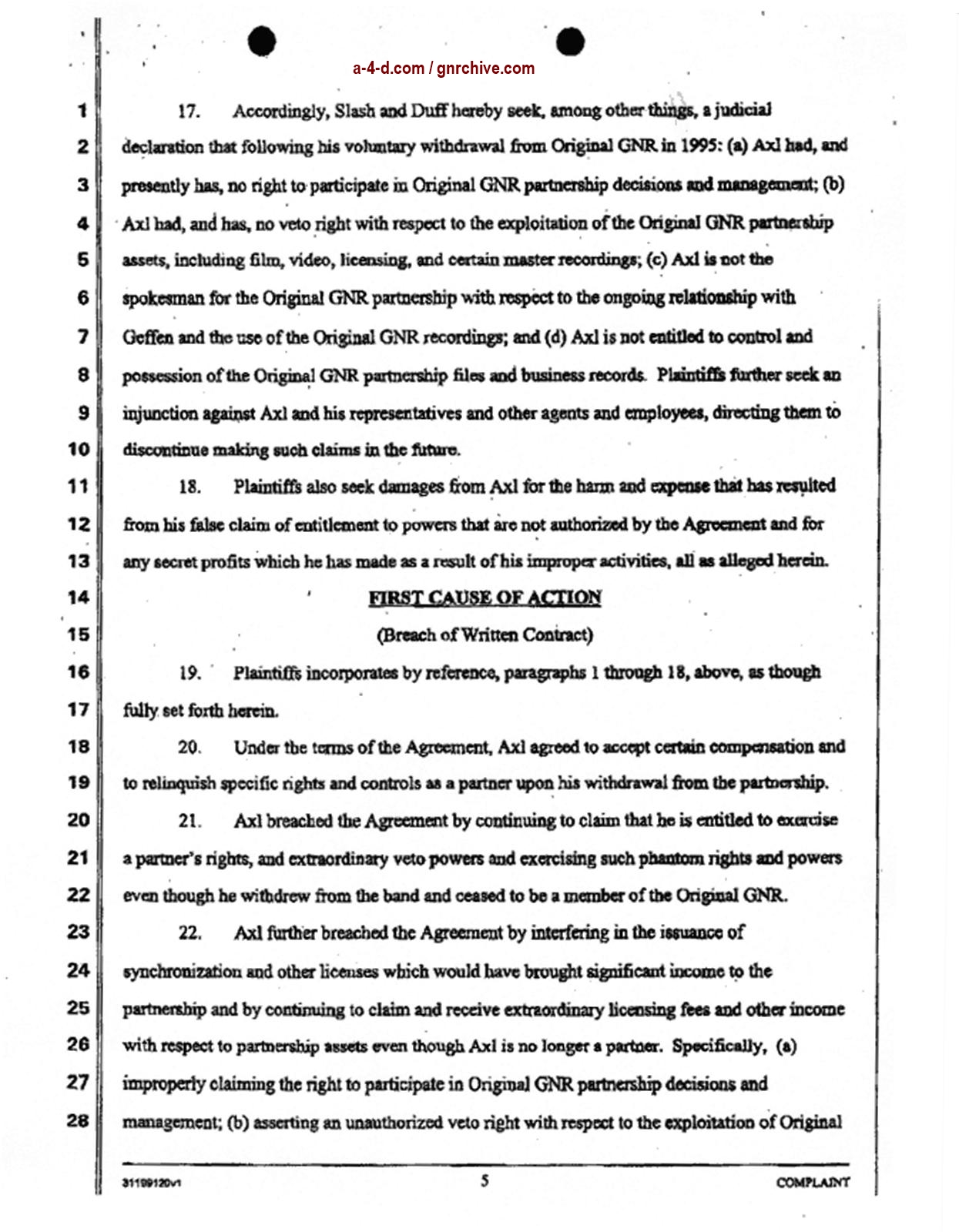 2004.04.29 - Slash & Duff Vs. Axl Lawsuit Document 2004_041