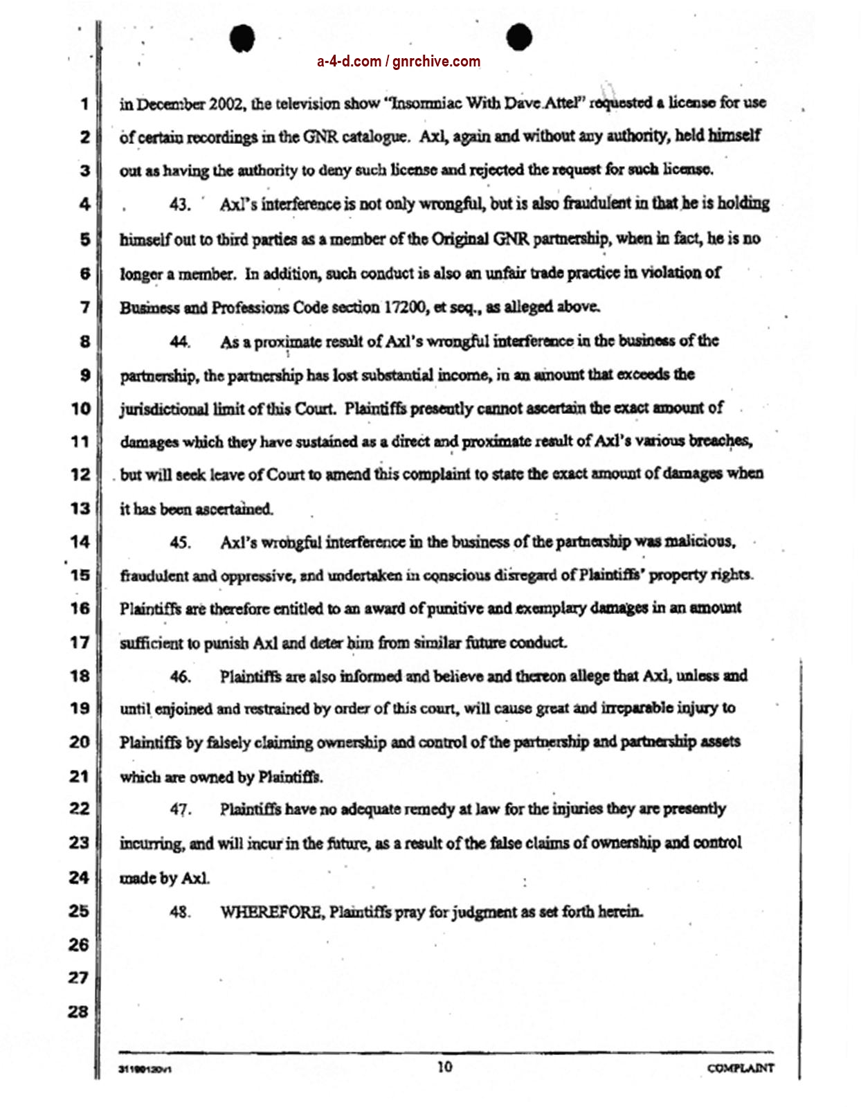 2004.04.29 - Slash & Duff Vs. Axl Lawsuit Document  2004_047