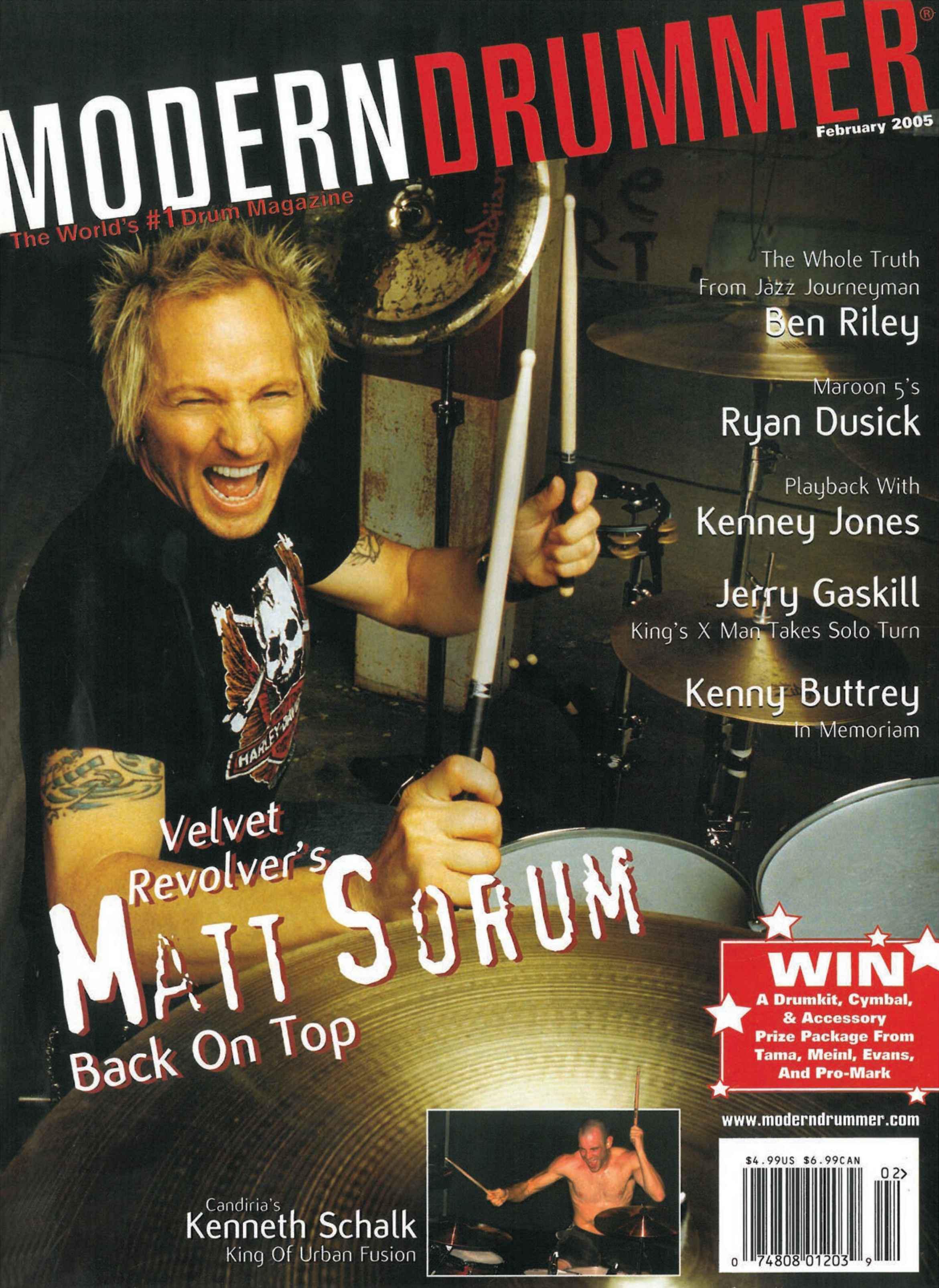 2005.02.DD - Modern Drummer - Matt Sorum: On Top... Again (Matt, Slash) 2005_020