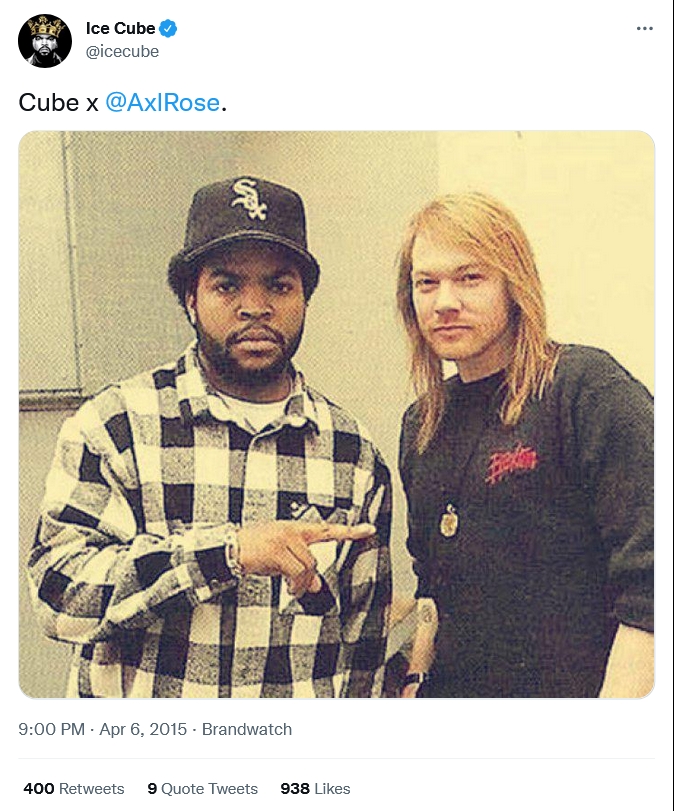 When did Axl meet Ice Cube? 2015_010