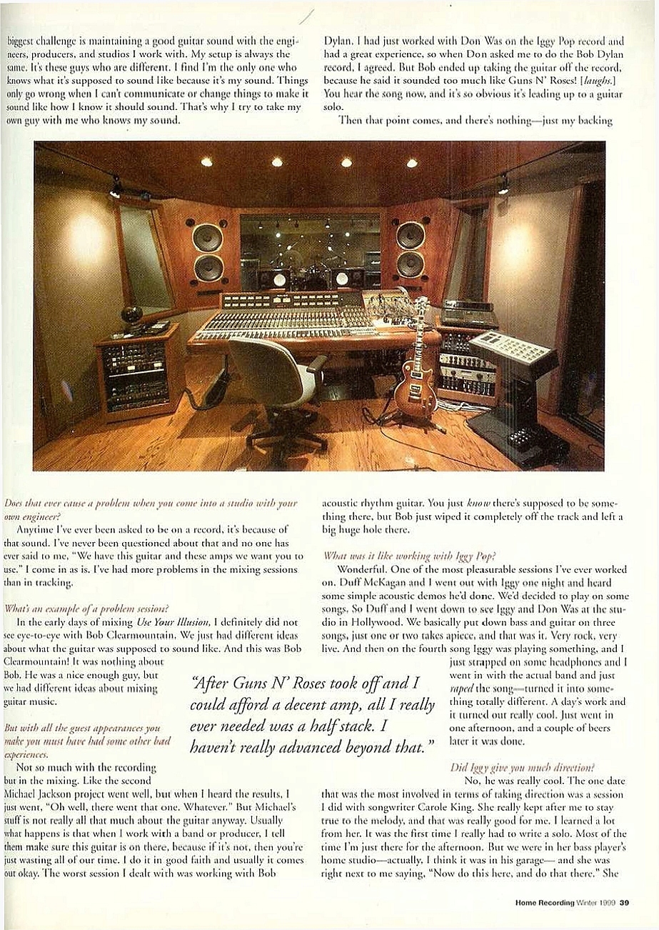 1999.01.DD - Home Recording Magazine - Slash In The Studio _slash13