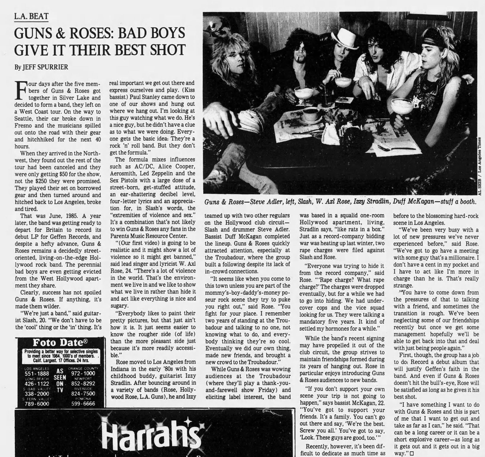 1986.07.06 - Interview with the band in Los Angeles Times Gnr_in10