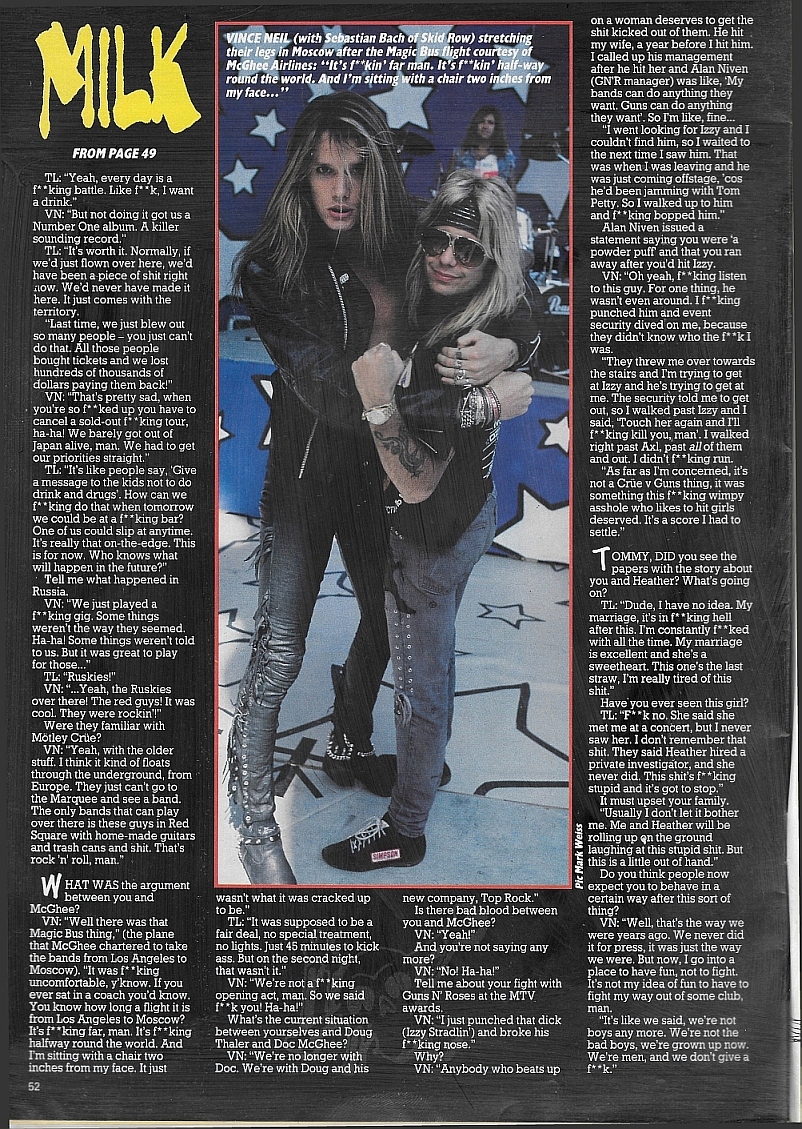 1989.09.08 - Los Angeles Times - Feud Between Rockers Boils Over Backstage at MTV Awards Kerran12