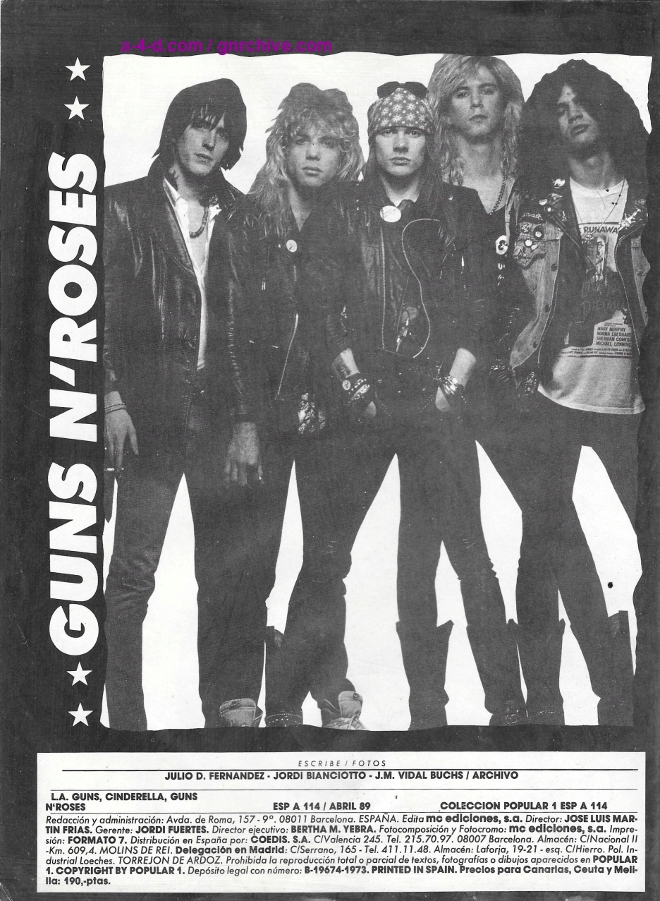 1989.04.DD - Popular 1 Especial - Guns N' Roses: Wild Thing Popula10