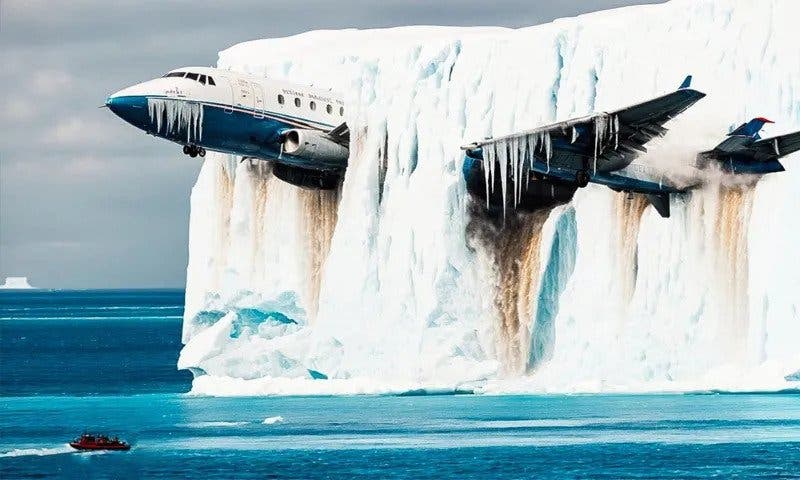 En este bosque hay aparcado un Boeing 727 (y se puede ver en Google Maps)  Avion_10