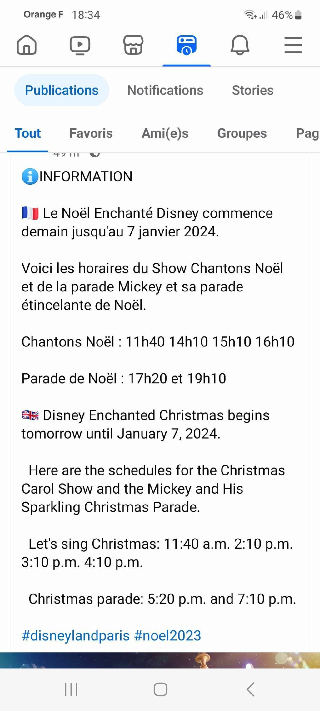 Le Noël Enchanté Disney (du 11 novembre 2023 au 7 janvier 2024 ) - Page 3 Scree242