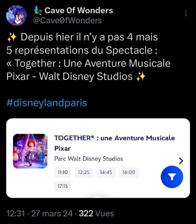 Together - Une Aventure Musicale Pixar [World Premiere Plaza - 2023] - Page 11 Scree347