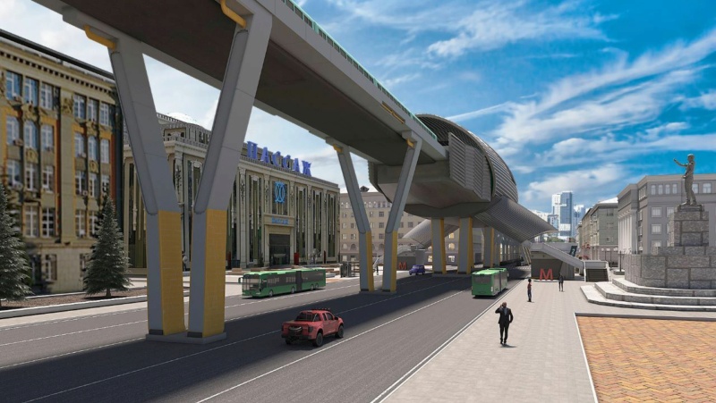 Дизайнер из Екатеринбурга Петр Шмидт показал, как могла бы выглядеть новая ветка метро в городе. Photo203