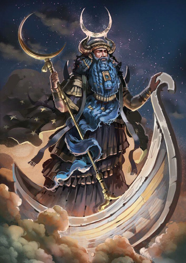 Син, также известный как Нанна, является божеством луны (Шумеро-аккадская мифология) Photo309