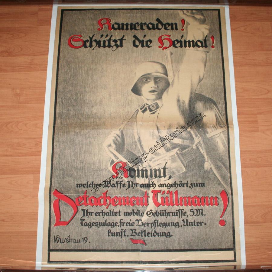 Affiche propagande allemande 14-18 : "Wir müssen die Heimat schützen" 10851610