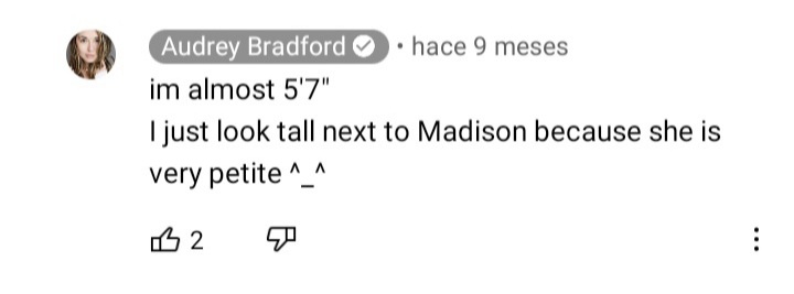 ¿Cuánto mide Audrey Bradford? - Altura - Real height 20211261